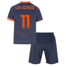 Inter Milan Luis Henrique #11 Tredjetrøje Børn 2025-26 Kortærmet (+ Korte bukser)