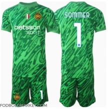 Inter Milan Yann Sommer #1 Målmand Hjemmebanetrøje Børn 2024-25 Kortærmet (+ Korte bukser)