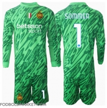 Inter Milan Yann Sommer #1 Målmand Hjemmebanetrøje Børn 2024-25 Langærmet (+ Korte bukser)