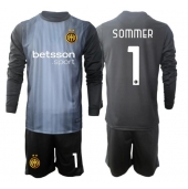 Inter Milan Yann Sommer #1 Målmand Hjemmebanetrøje Børn 2025-26 Langærmet (+ Korte bukser)