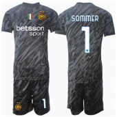 Inter Milan Yann Sommer #1 Målmand Tredjetrøje Børn 2024-25 Kortærmet (+ Korte bukser)