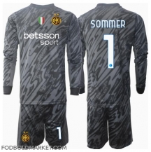 Inter Milan Yann Sommer #1 Målmand Tredjetrøje Børn 2024-25 Langærmet (+ Korte bukser)