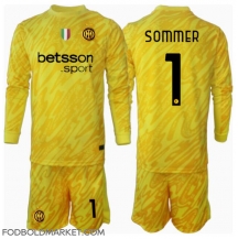 Inter Milan Yann Sommer #1 Målmand Udebanetrøje Børn 2024-25 Langærmet (+ Korte bukser)