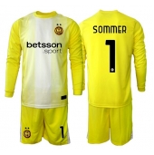 Inter Milan Yann Sommer #1 Målmand Udebanetrøje Børn 2025-26 Langærmet (+ Korte bukser)