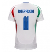 Italien Giacomo Raspadori #11 Udebanetrøje EM 2024 Kortærmet