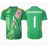 Italien Gianluigi Donnarumma #1 Målmand Udebanetrøje EM 2024 Kortærmet