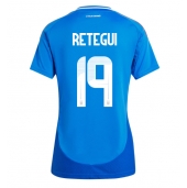Italien Mateo Retegui #19 Hjemmebanetrøje Dame EM 2024 Kortærmet