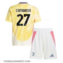 Juventus Andrea Cambiaso #27 Udebanetrøje Børn 2024-25 Kortærmet (+ Korte bukser)