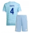Juventus Federico Gatti #4 Udebanetrøje Børn 2025-26 Kortærmet (+ Korte bukser)