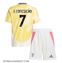 Juventus Francisco Conceicao #7 Udebanetrøje Børn 2024-25 Kortærmet (+ Korte bukser)