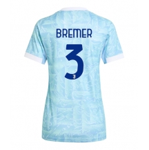 Juventus Gleison Bremer #3 Udebanetrøje Dame 2025-26 Kortærmet