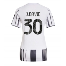 Juventus Jonathan David #30 Hjemmebanetrøje Dame 2025-26 Kortærmet
