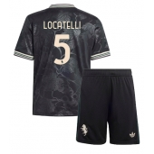 Juventus Manuel Locatelli #5 Tredjetrøje Børn 2025-26 Kortærmet (+ Korte bukser)