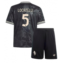 Juventus Manuel Locatelli #5 Tredjetrøje Børn 2025-26 Kortærmet (+ Korte bukser)