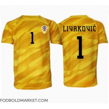 Kroatien Dominik Livakovic #1 Målmand Hjemmebanetrøje EM 2024 Kortærmet