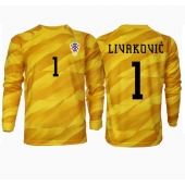 Kroatien Dominik Livakovic #1 Målmand Hjemmebanetrøje EM 2024 Langærmet