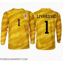 Kroatien Dominik Livakovic #1 Målmand Hjemmebanetrøje EM 2024 Langærmet