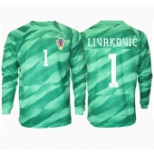 Kroatien Dominik Livakovic #1 Målmand Udebanetrøje EM 2024 Langærmet