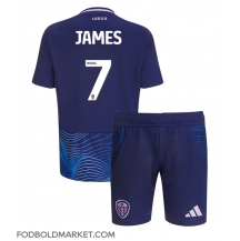 Leeds United Daniel James #7 Tredjetrøje Børn 2024-25 Kortærmet (+ Korte bukser)
