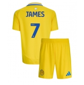 Leeds United Daniel James #7 Udebanetrøje Børn 2024-25 Kortærmet (+ Korte bukser)