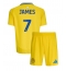 Leeds United Daniel James #7 Udebanetrøje Børn 2024-25 Kortærmet (+ Korte bukser)