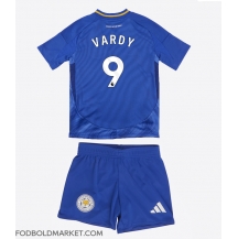 Leicester City Jamie Vardy #9 Hjemmebanetrøje Børn 2024-25 Kortærmet (+ Korte bukser)