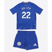 Leicester City Oliver Skipp #22 Hjemmebanetrøje Børn 2024-25 Kortærmet (+ Korte bukser)