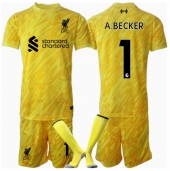 Liverpool Alisson Becker #1 Målmand Tredjetrøje Børn 2024-25 Kortærmet (+ Korte bukser)
