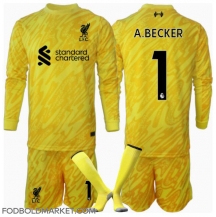 Liverpool Alisson Becker #1 Målmand Tredjetrøje Børn 2024-25 Langærmet (+ Korte bukser)