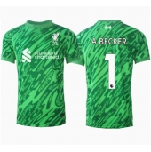 Liverpool Alisson Becker #1 Målmand Udebanetrøje 2024-25 Kortærmet