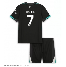Liverpool Luis Diaz #7 Udebanetrøje Børn 2024-25 Kortærmet (+ Korte bukser)