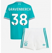 Liverpool Ryan Gravenberch #38 Tredjetrøje Børn 2025-26 Kortærmet (+ Korte bukser)
