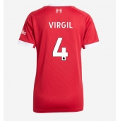 Liverpool Virgil van Dijk #4 Hjemmebanetrøje Dame 2025-26 Kortærmet