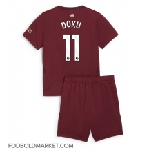 Manchester City Jeremy Doku #11 Tredjetrøje Børn 2024-25 Kortærmet (+ Korte bukser)