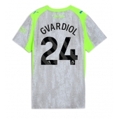 Manchester City Josko Gvardiol #24 Tredjetrøje Dame 2025-26 Kortærmet