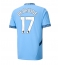 Manchester City Kevin De Bruyne #17 Hjemmebanetrøje 2024-25 Kortærmet