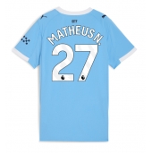 Manchester City Matheus Nunes #27 Hjemmebanetrøje Dame 2025-26 Kortærmet