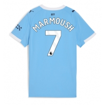 Manchester City Omar Marmoush #7 Hjemmebanetrøje Dame 2025-26 Kortærmet