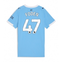 Manchester City Phil Foden #47 Hjemmebanetrøje Dame 2025-26 Kortærmet