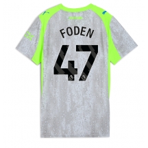 Manchester City Phil Foden #47 Tredjetrøje Dame 2025-26 Kortærmet