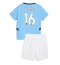 Manchester City Rodri Hernandez #16 Hjemmebanetrøje Børn 2024-25 Kortærmet (+ Korte bukser)