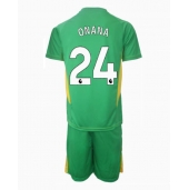 Manchester United Andre Onana #24 Målmand Tredjetrøje Børn 2024-25 Kortærmet (+ Korte bukser)