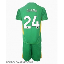 Manchester United Andre Onana #24 Målmand Tredjetrøje Børn 2024-25 Kortærmet (+ Korte bukser)