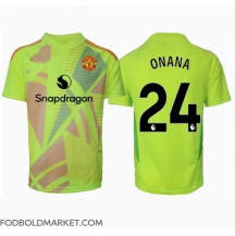Manchester United Andre Onana #24 Målmand Udebanetrøje 2024-25 Kortærmet