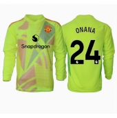 Manchester United Andre Onana #24 Målmand Udebanetrøje 2024-25 Langærmet