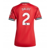 Manchester United Diogo Dalot #2 Hjemmebanetrøje Dame 2025-26 Kortærmet