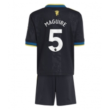 Manchester United Harry Maguire #5 Tredjetrøje Børn 2025-26 Kortærmet (+ Korte bukser)