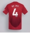 Manchester United Matthijs de Ligt #4 Hjemmebanetrøje 2024-25 Kortærmet