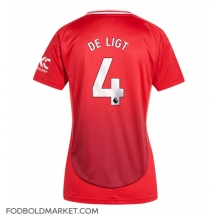 Manchester United Matthijs de Ligt #4 Hjemmebanetrøje Dame 2024-25 Kortærmet