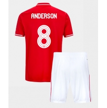 Nottingham Forest Elliot Anderson #8 Hjemmebanetrøje Børn 2025-26 Kortærmet (+ Korte bukser)